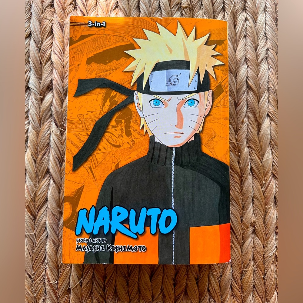 Naruto 3 in 1 book, volumes 43, 44 & 45